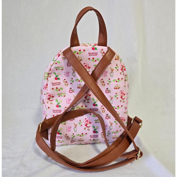 Strawberry Shortcake Backpack w/ Loungefly Zip Around Wallet Both in EUC main image 7